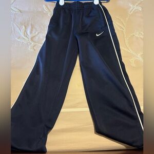 Nike Kids Dark Blue Joggers with White Stripe